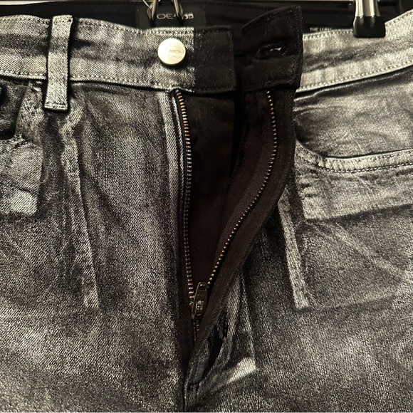 JOE'S JEANS Silver Metallic finish The Luna High Rise Cigarette Ankle sz 29 - Picture 6 of 15